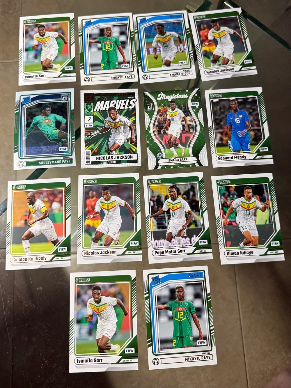 14 Senegal National Team soccer card lot FIFA World Cup Monopoly